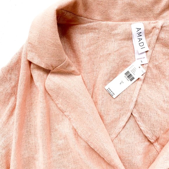 NWT anthropologie pink kaye blazer +front pockets - Picture 4 of 5